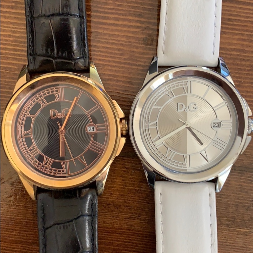 D&G watches both black and white for $50